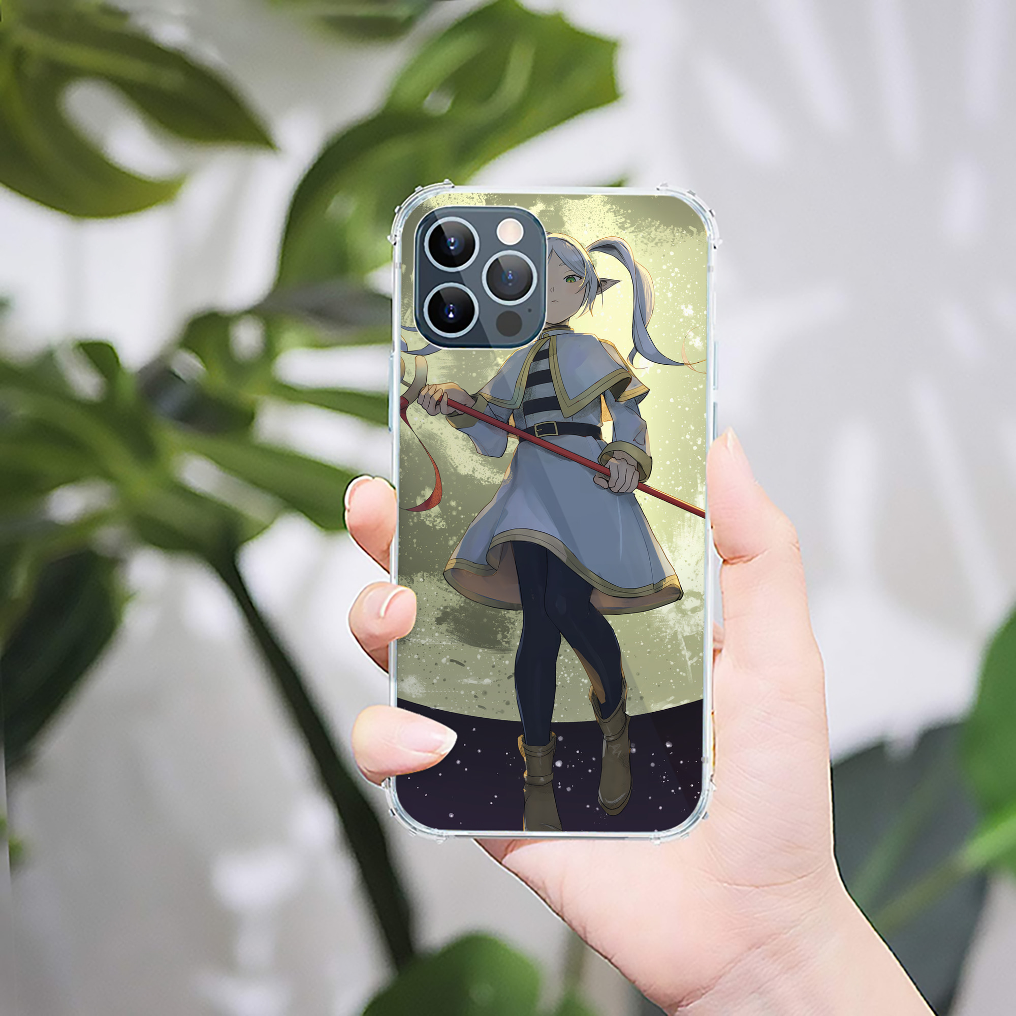 （画像用） 葬送のフリーレン Frieren 【iPhone 12シリーズ対応】透明スマホケース（クリアソフトケース）